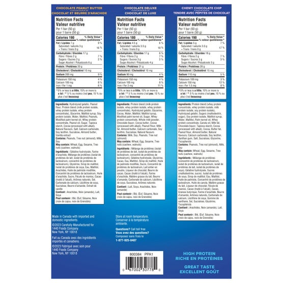 Pure Protein Bars Variety Pack 18 × 50 g