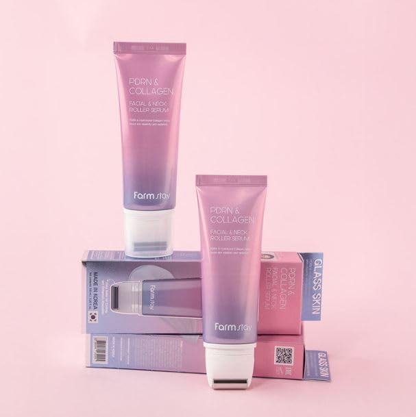 FARMSTAY PDRN & COLLAGEN FACIAL & NECK ROLLER SERUM 100ml