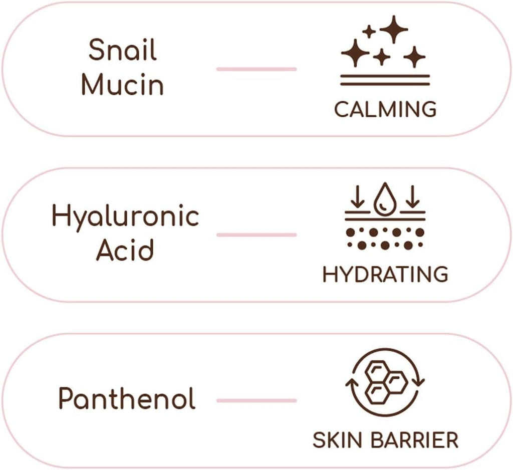 Glass Skin Snail Cream, 80mL – Lightweight Hydrating Facial Moisturizer with Snail Mucin for a Smooth, Radiant-Looking Complexion