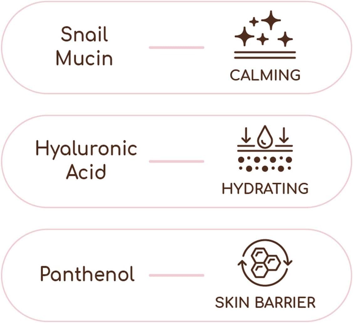 Glass Skin Snail Cream, 80mL – Lightweight Hydrating Facial Moisturizer with Snail Mucin for a Smooth, Radiant-Looking Complexion