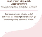 Glass Skin Snail Cream, 80mL – Lightweight Hydrating Facial Moisturizer with Snail Mucin for a Smooth, Radiant-Looking Complexion