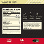 Optimum Nutrition GOLD STANDARD 100% Whey Protein Powder, Vanilla Ice Cream, 2.48 kg