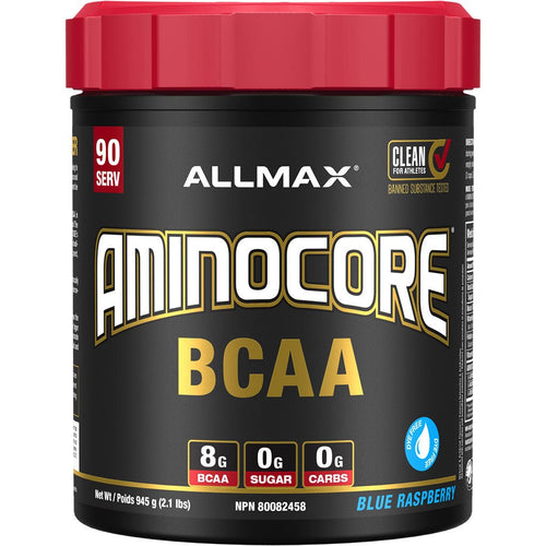 Allmax Aminocore BCAA 90 Servings Blue Raspberry