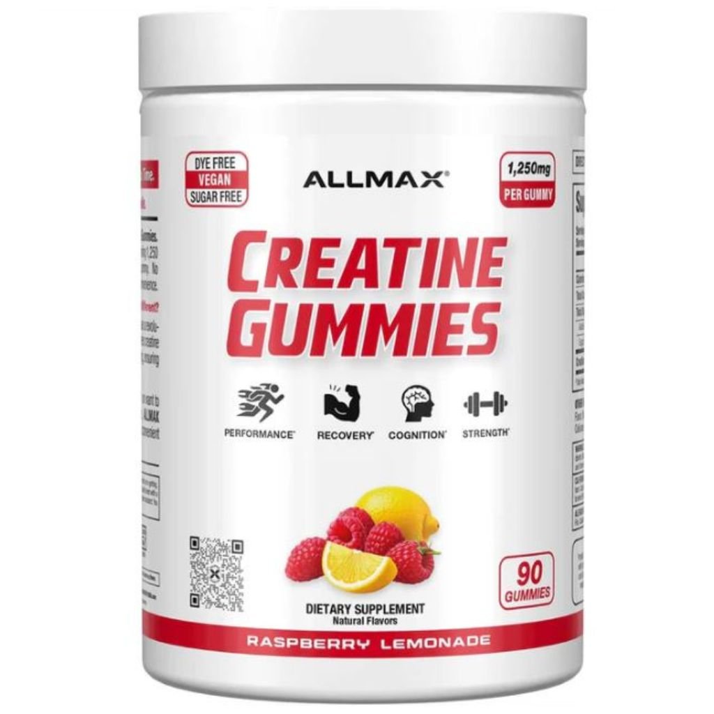 Allmax Creatine Gummies, 90 Gummies Raspberry Lemonade