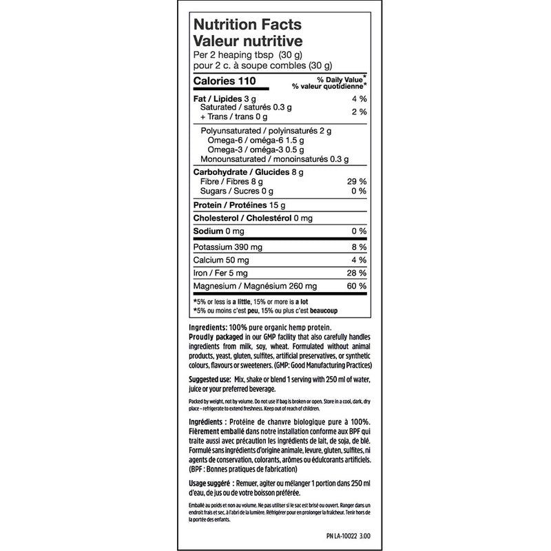 North Coast Naturals ORGANIC RAW HEMP PROTEIN, 840g