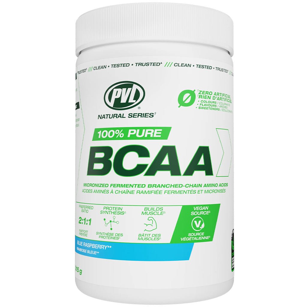PVL 100% Pure BCAA Powder, 315g Blue Raspberry