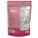 Sana White Chocolate Raspberry nutrition panel