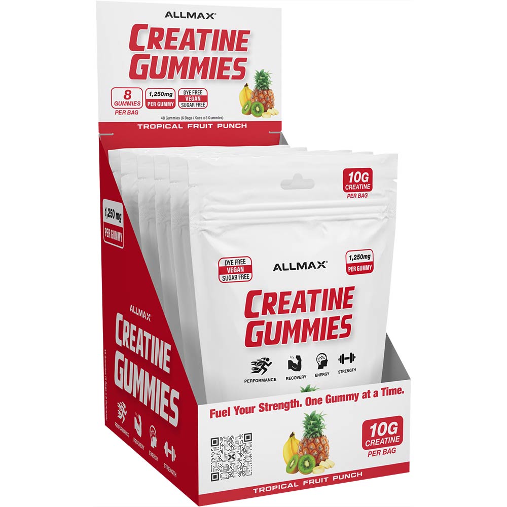Allmax Creatine Gummies Tray, 6 Pouches/Box