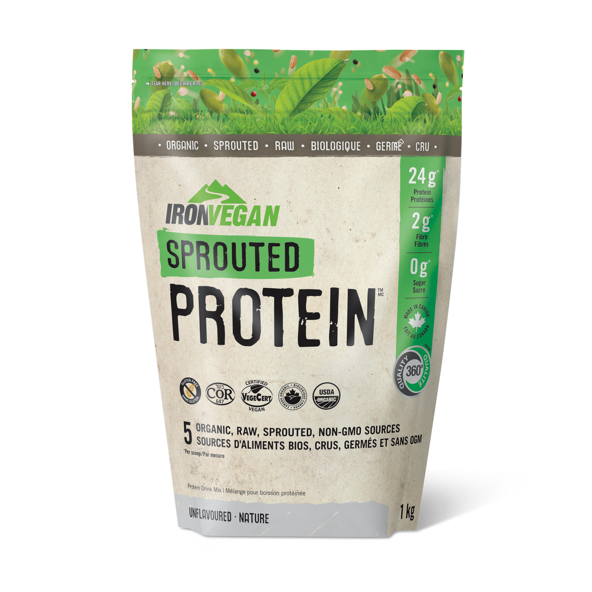 Iron Vegan Sprouted Protein 1kg