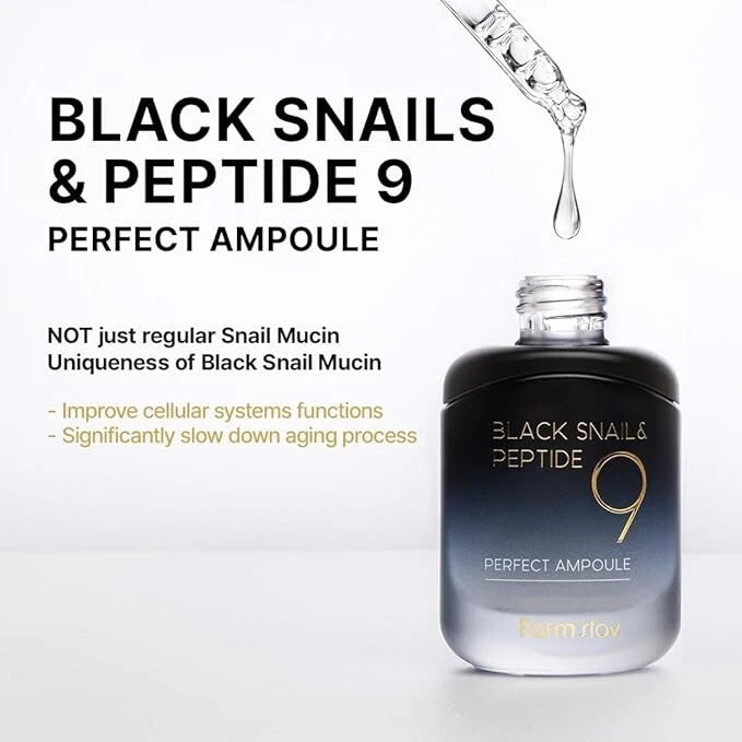 Farmstay Black Snail & Peptide 9 Perfect Ampoule 35ml/1.18 fl.oz
