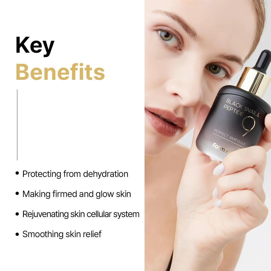 Farmstay Black Snail & Peptide 9 Perfect Ampoule 35ml/1.18 fl.oz